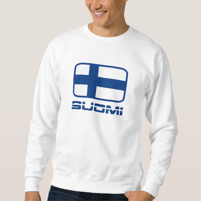 Suomi Flagge Sweatshirt (Vorderseite)