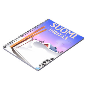 Suomi Hiihtää (Finnland zum Skifahren) Notizblock