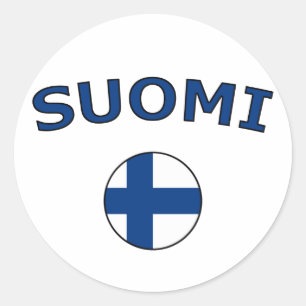 Suomi Runder Aufkleber