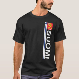Suomi Soccer and Sport Print Finnische Nationalpar T-Shirt