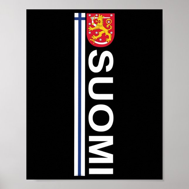 Suomi Soccer And Sport Print - Finnish National Pr Poster (Vorne)