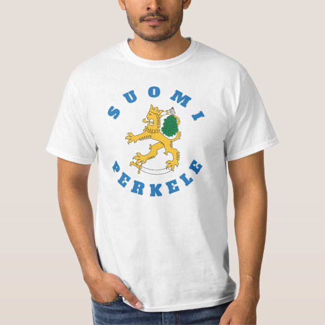 Suomileijona - Sauna - suomi perkele - t-paita T-Shirt (Vorderseite)
