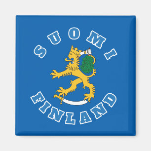 Suomileijona - Suomi-Finnland - jääkaappimagneetti Magnet