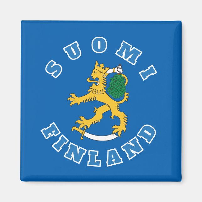 Suomileijona - Suomi-Finnland - jääkaappimagneetti Magnet (Vorne)