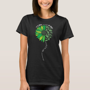 Suower Psychische Gesundheit Awareness Grünes Band T-Shirt