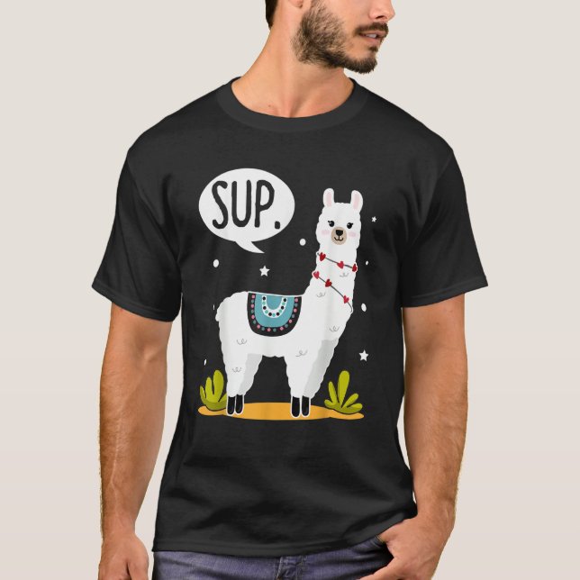 Sup  Alpaca Costume Llamas  Llama T-Shirt (Vorderseite)