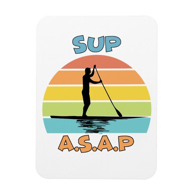 SUP ASAP Standup Paddling Magnet (Vertikal)