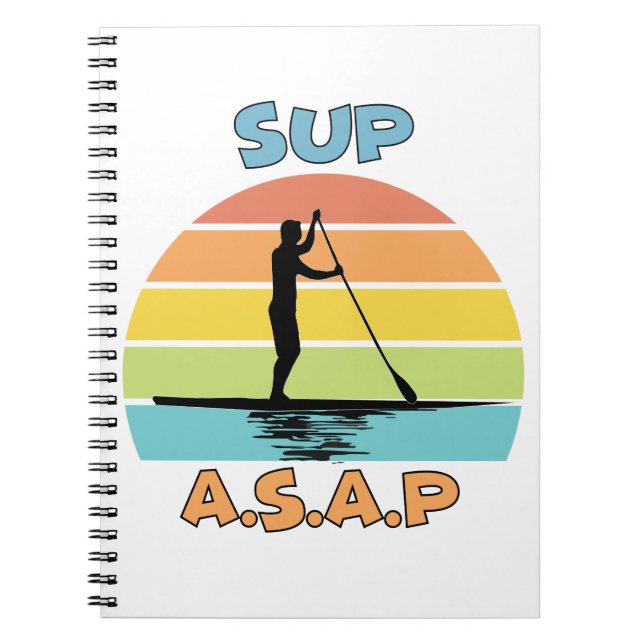 SUP ASAP Standup Paddling Notizblock (Vorderseite)