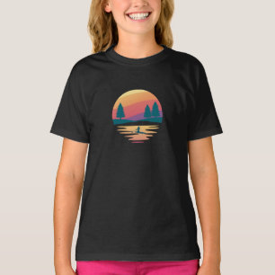 SUP Board Mountain Lake, schöner Sonnenuntergang T T-Shirt