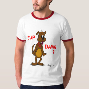 'SUP DAWG? Doggy Mens Ringer T - Shirt