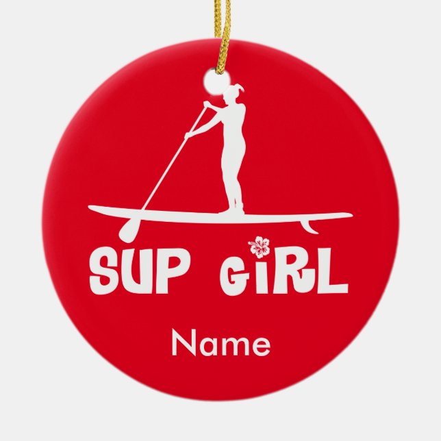 SUP Mädchen Keramik Ornament (Vorne)