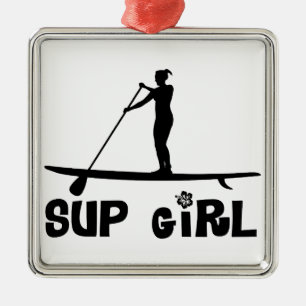 SUP Mädchen Silbernes Ornament