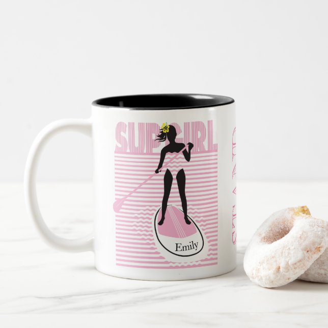 SUP Mädchen Zweifarbige Tasse (Mit Donut)