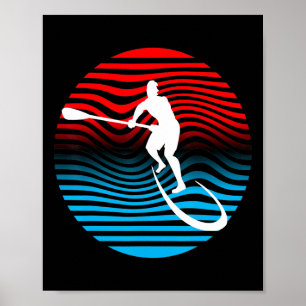 Sup Stand Up Paddle-Boarding Surfbrett Surfen Te Poster