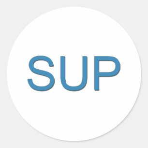 SUP (Stand Up Paddleboarding) Runder Aufkleber