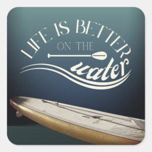 SUP Standaufpaddeldekoration Quadratischer Aufkleber