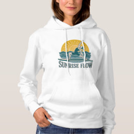 SUP Sunrise Flow Paddleboard Yoga | Graphic Print Hoodie