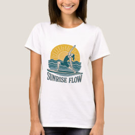SUP Sunrise Flow Paddleboard Yoga | Graphic Print T-Shirt