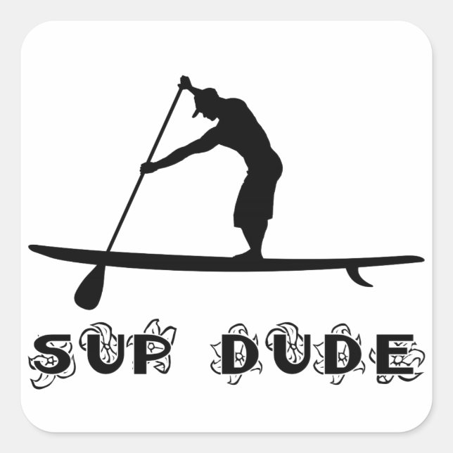 SUP Typ Quadratischer Aufkleber (Vorderseite)