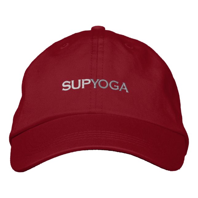 SUP YOGA BESTICKTE BASEBALLKAPPE (Vorderseite)