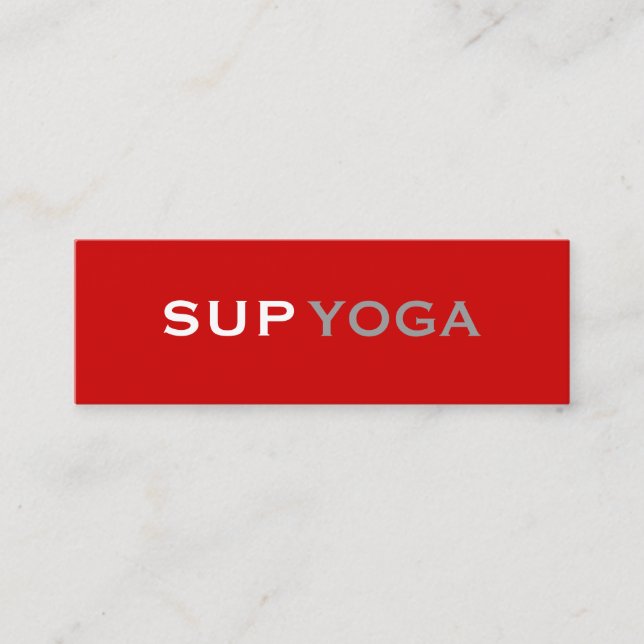SUP-YOGA MINI VISITENKARTE (Vorderseite)
