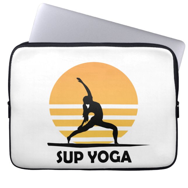SUP Yoga Steppen Laptopschutzhülle (Vorderseite)