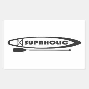 Supaholic Standup Paddleboarding Rechteckiger Aufkleber