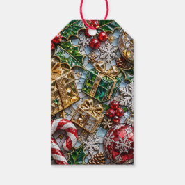 Super-3D-Luxus-Weihnachts-Mosaik-Aufkleber Geschenkanhänger