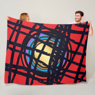 SUPER ABSTRAKT Fleece Blanket
