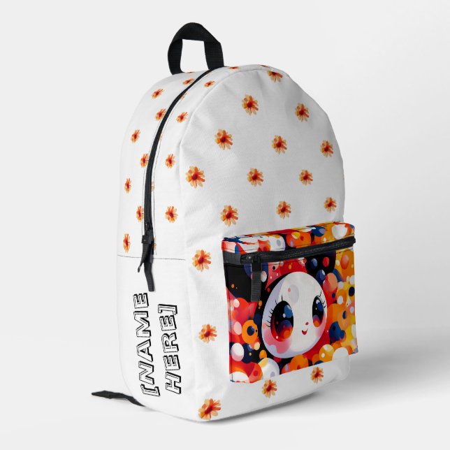 Super Adorable! Bedruckter Rucksack (Rückseitige Ecke links)