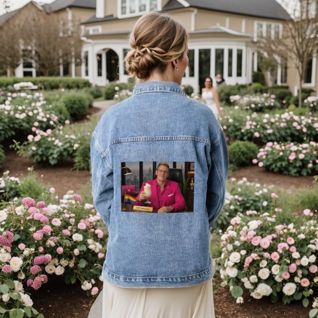 Super Advocate Show Denim Jacke (Hochzeit Rückseite)