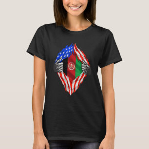 Super Afghanisches Erbe Afghanistan Wurzeln USA-Fl T-Shirt