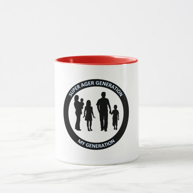 SUPER AGER-Tasse Tasse (Zentrum)