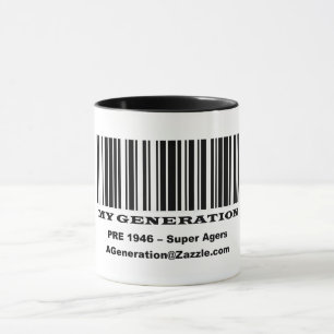 Super Agers BAR CODE Tasse