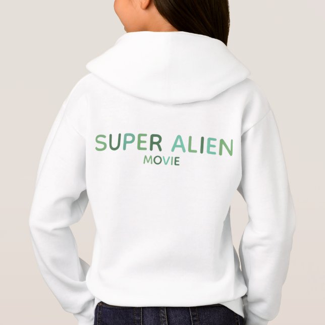 Super Alien Movie Kids' Colorful Sweatshirt (Rückseite)