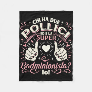 Super Badmintonista - Regalo Badminton Donna Fleecedecke