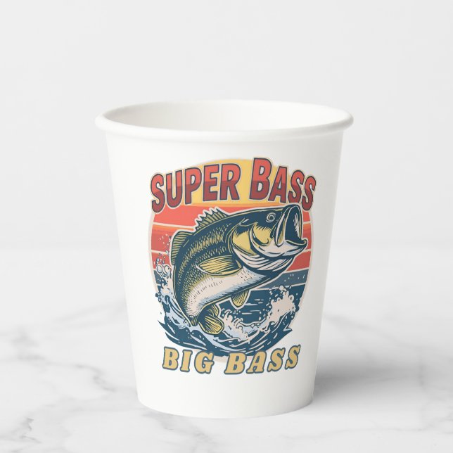 Super Bass Big Bass Pappbecher (Vorderseite)