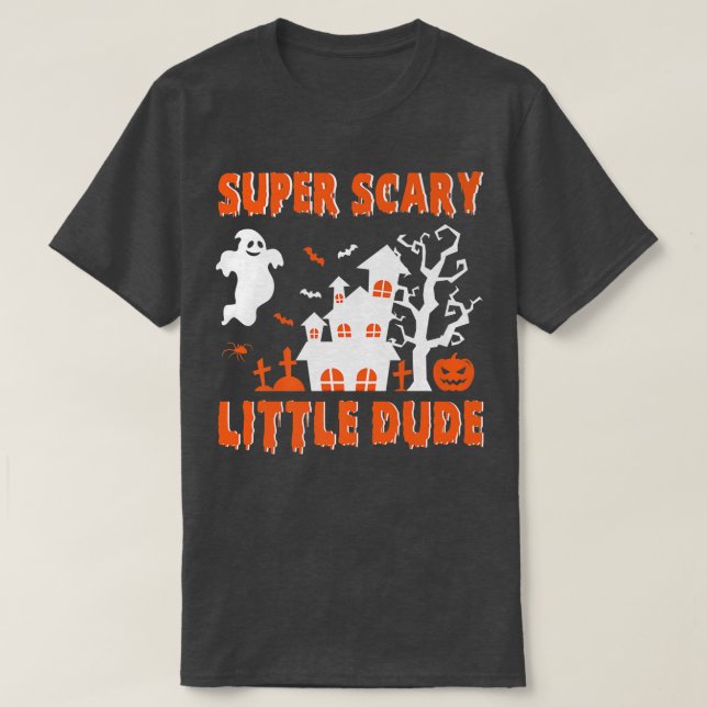 Super Beängstigend Little Typ Halloween Kostüm T-Shirt (Design vorne)