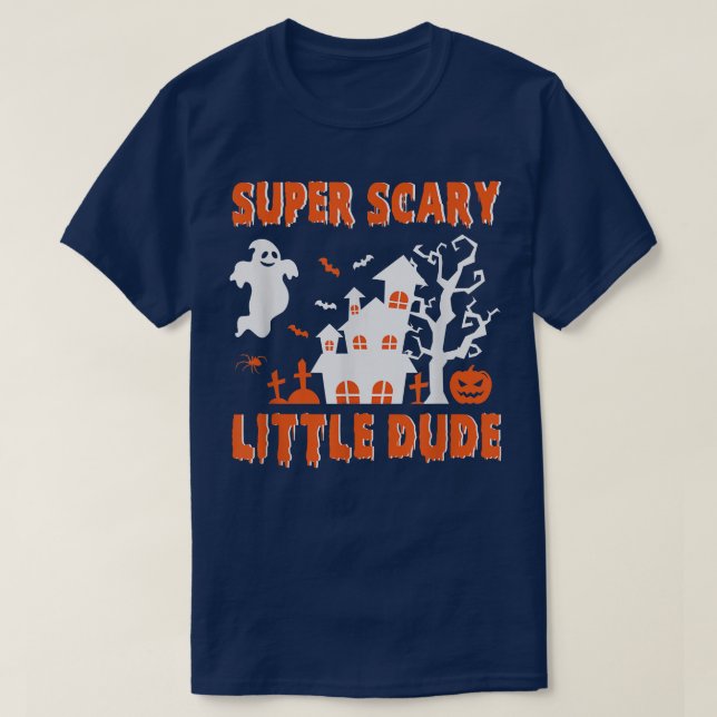 Super Beängstigend Little Typ Halloween Kostüm T-Shirt (Design vorne)