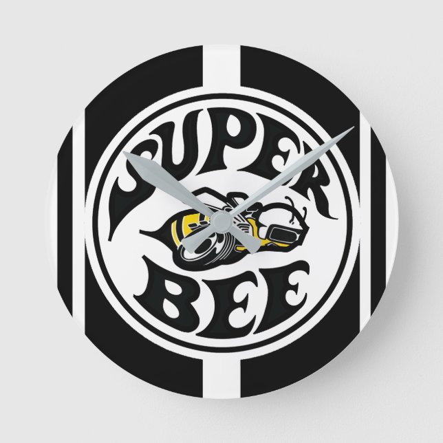 Super Bee Clock Runde Wanduhr (Vorderseite)