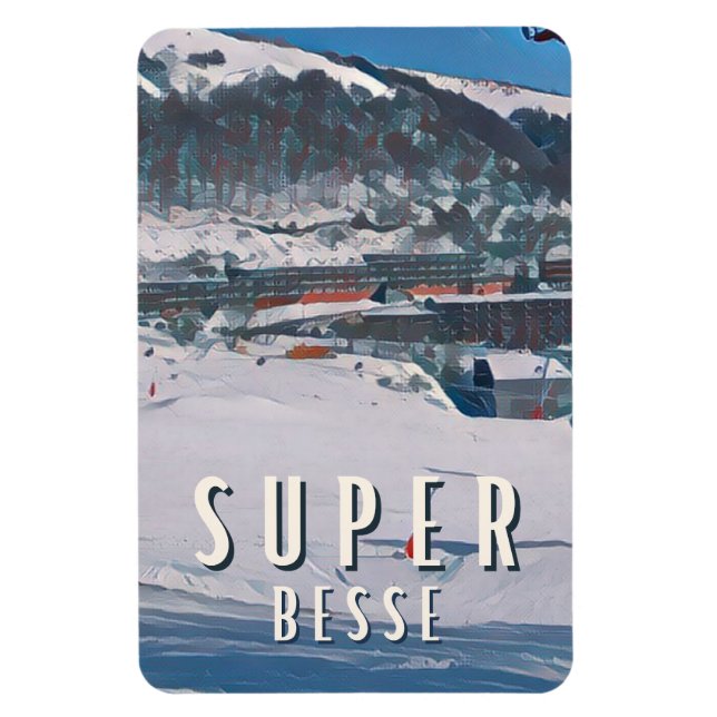 Super Besse Skistation Magnet (Vertikal)