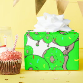 Super Big Green Yum Geschenkpapier