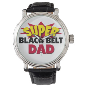Super Black Belt Vater Armbanduhr