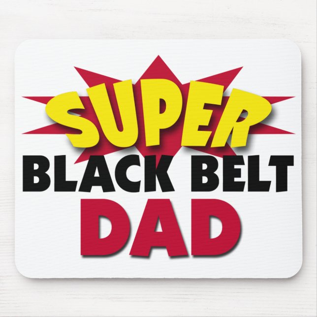 Super Black Belt Vater Mousepad (Vorne)