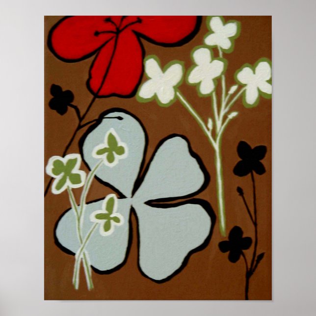 SUPER BLAUE BLUME POSTER (Vorne)