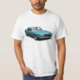 Super blaues Camaro auf weißem T - Shirt