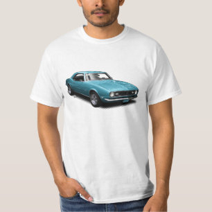 Super blaues Camaro auf weißem T - Shirt