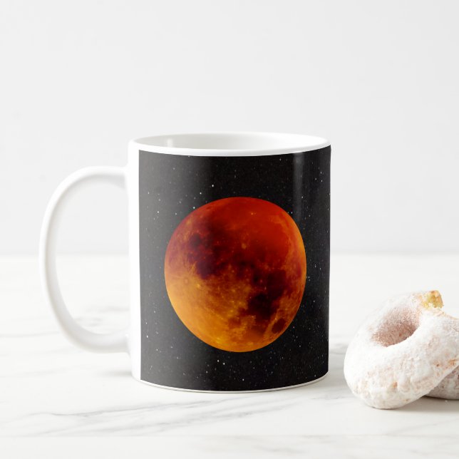 Super Blood Moon Eclipse 2019 Kaffeetasse (Mit Donut)