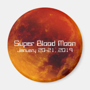 Super Blood Moon Eclipse 2019 Magnet