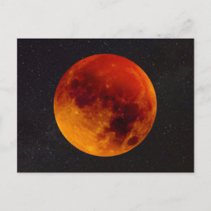 Super Blood Moon Eclipse 2019 Postkarte